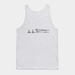 UH-60 Helicopter Heartbeat Pulse Tank Top